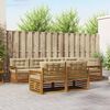 vidaXL Utomhussoffset med kudde 7 pcs Naturlig och Beige