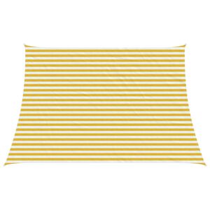 vidaXL Sols&auml;tt segel Gul och Vit 3 / 4 x 3 m HDPE