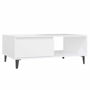 vidaXL Soffbord vit 90x60x35 cm konstruerat tr&auml;