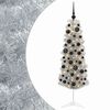vidaXL Smal konstgjord julgran med julkulor 150 cm 150 LED-lampor