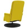 vidaXL Reclinerf&aring;t&ouml;lj med fotst&ouml;d gul sammet