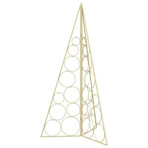 vidaXL Metall julgran KUOPIO 100 cm St&aring;l Guld