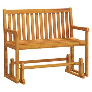 vidaXL Gungb&auml;nk 110 cm massivt akaciatr&auml;