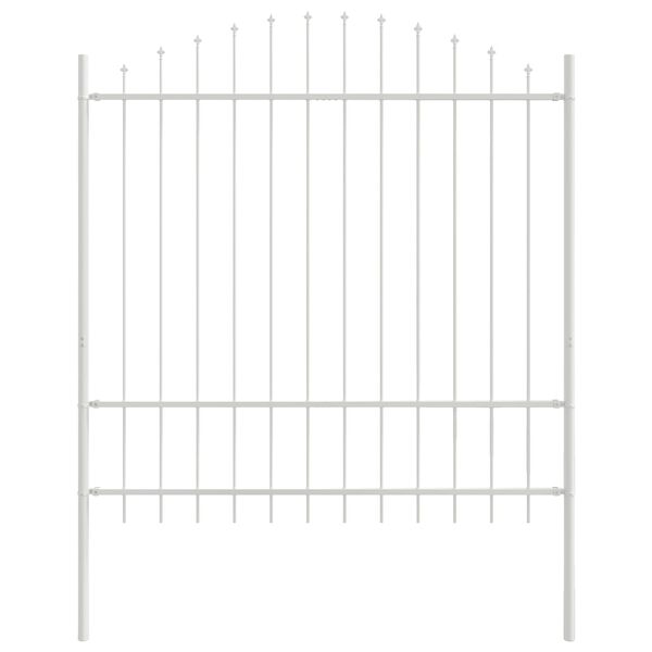 vidaXL Tr&auml;dg&aring;rdsst&auml;ngsel 7 pcs Vit 170 x 215 cm Pulverlackerat st&aring;l