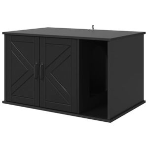 vidaXL Katt hus Svart 85 x 55 x 50,5 cm Konstruerat tr&auml;