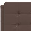 vidaXL Bed Frame with LED without Mattress "Zadar" Brown 120x200 cm