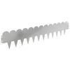 vidaXL Kant f&ouml;r gr&auml;smatta 30 pcs 103 x 20 cm St&aring;l Silver