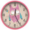 vidaXL V&auml;ggklocka rosa &Oslash;25,5 cm oolystyren och glas