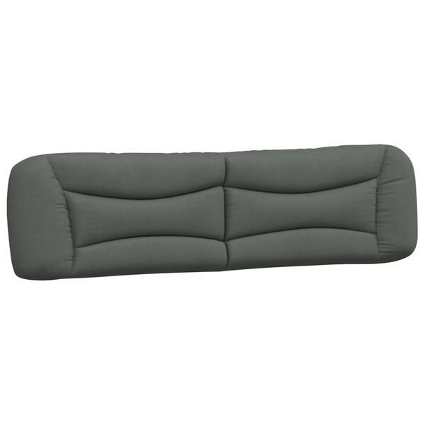vidaXL Headboard Cushion "Hvar" Dark Grey 200 cm Fabric