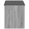 vidaXL Hallb&auml;nk Gr&aring; Sonoma 63 x 38 x 45 cm Konstruerat Tr&auml; och Tyg