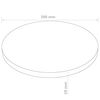 vidaXL Bordsskiva rund MDF 300x18 mm