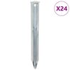 vidaXL T&auml;ltpinnar 24 st 17 cm &Oslash;20 mm galvaniserat st&aring;l