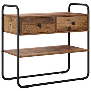 vidaXL Konsolbord Gammalt tr&auml; 80 x 40 x 75 cm Konstruerat tr&auml;