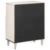 vidaXL Sideboard med lagring Vit 60 x 33,5 x 75 cm Massivt mangotr&auml;