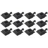 vidaXL Solcellslampor 12 st LED fyrkantiga 12 cm svart