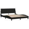 vidaXL Bed Frame without Mattress "Hanko" Black 160x200cm Fabric