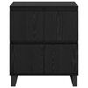 vidaXL Sideboard 2 pcs Svart Ek 60 x 35 x 70 cm
