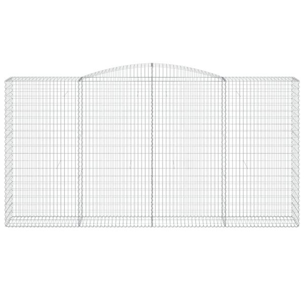 vidaXL Gabioner b&aring;gformade 25 st 400x50x200/220 cm galvaniserat j&auml;rn