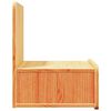 vidaXL S&auml;ngbord med l&aring;da 2 pcs Vaxbrun 44 x 32,5 x 40 cm Massiv furu