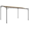 vidaXL Paviljong taupe 4x3 m 180 g/m&sup2; tyg och st&aring;l