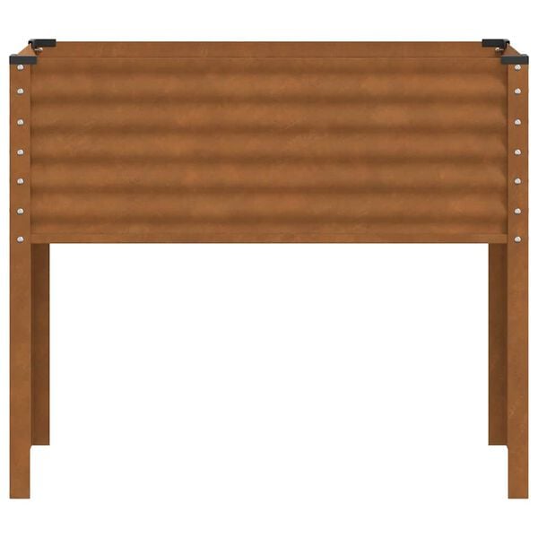 vidaXL Tr&auml;dg&aring;rdskruka 100x45x90 cm v&auml;derbest&auml;ndigt st&aring;l