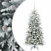 vidaXL Konstgjord julgran med julkulor 120 cm 150 LED-lampor Varmvit