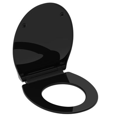 SCHÜTTE Toalettsits SLIM BLACK duroplast