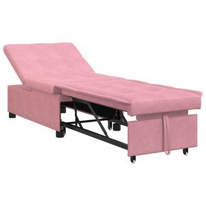 vidaXL Soffs&auml;ng Rosa 194 x 67 x 82 cm Sammet