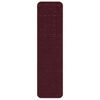 vidaXL Halkfria trappmattor 15 pcs Bordeaux 75 x 20 cm PP