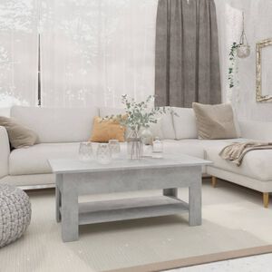 vidaXL Soffbord betonggr&aring; 102x55x42 cm konstruerat tr&auml;