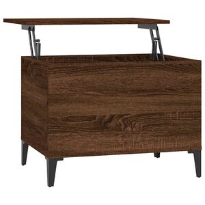 vidaXL Soffbord brun ek 60x44,5x45 cm konstruerat tr&auml;