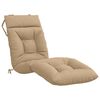 vidaXL Solstol Kudde VIANEN 100% Polyester Sand 200 x 50 x 8 cm