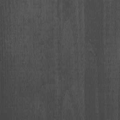 vidaXL Garderob HAMAR mörkgrå 89x50x180 cm massiv furu