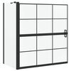 vidaXL Duschsk&auml;rm f&ouml;r Bad Svart och Transparent 116 x 68 x 128 cm