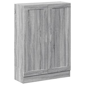 vidaXL Boksk&aring;p gr&aring; sonoma 82,5x30,5x115 cm konstruerat tr&auml;