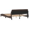 vidaXL Bed Frame "Dover" Brown 160x200 cm Faux Leather