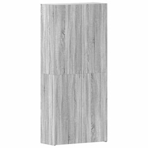 vidaXL Skosk&aring;p 80 x 35.5 x 180 cm Konstruerat tr&auml; Gr&aring;