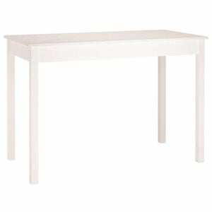vidaXL Matbord vit 110x55x75 cm massivt furutr&auml;