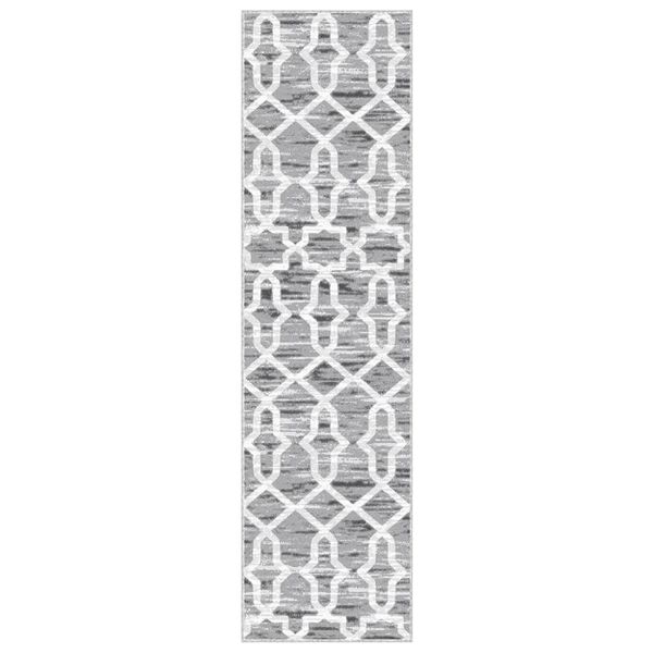 vidaXL G&aring;ngmatta med tryck tv&auml;ttbar vikbar 80x300 cm polyester