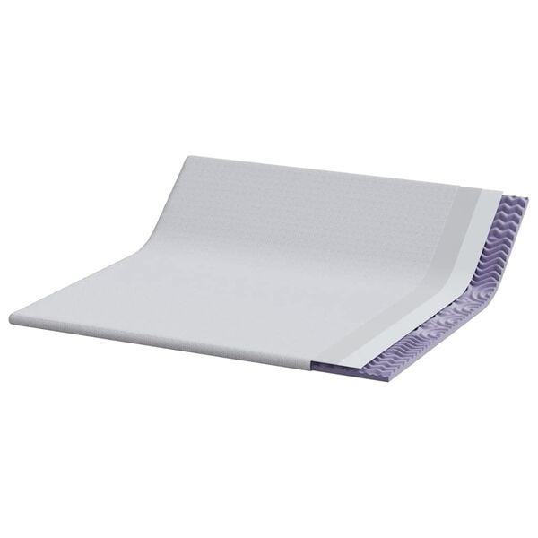 vidaXL Madrasskydd Vit 200 x 200 x 6 cm Jacquard tyg