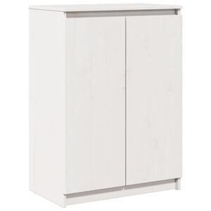 vidaXL Sk&auml;nk vit 60x36x84 cm massiv furu