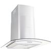 vidaXL V&auml;ggmonterad k&ouml;ksfl&auml;kt 60 cm rostfritt st&aring;l 756 m&sup3;/h LED