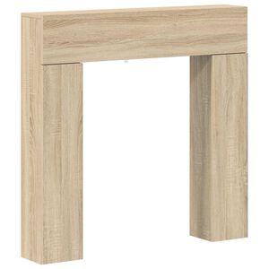 vidaXL Eldstadsram Sonoma-ek 102 x 18 x 100,5 cm Konstruerat tr&auml;