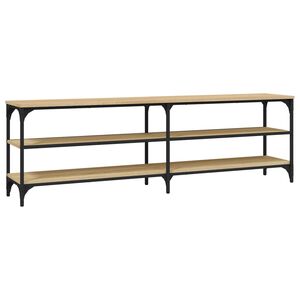 vidaXL Tv-b&auml;nk sonoma-ek 160x30x50 cm konstruerat tr&auml;