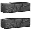 vidaXL Dynv&auml;ska 2 st svart 135x40x55 cm polyeten