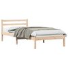 vidaXL S&auml;ngram med huvudgavel Brun 215,5 x 85,5 x 69,5 cm Massiv furu
