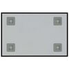 vidaXL Väggmonterad magnettavla svart 40x30 cm härdat glas