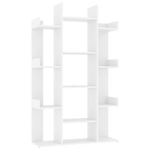 vidaXL Bokhylla vit 86x25,5x140 cm konstruerat tr&auml;