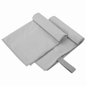 vidaXL Sporthanddukar 2 st Gr&aring; 50 x 30 cm