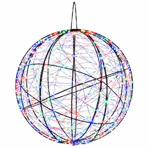 vidaXL Julfinialslampa 500 LED-lampor M&aring;ngf&auml;rgad Diameter 40 x 42 cm